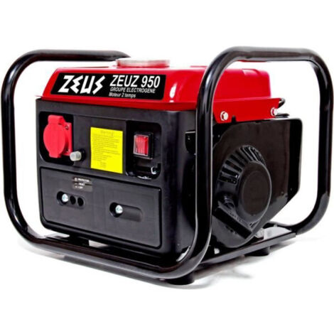 Groupe électrogène 720W essence 2 temps – Autonomie 5h30 – Réservoir 4,21L – Silencieux 91 dB(A) – Démarrage manuel – Zeus (1/4)