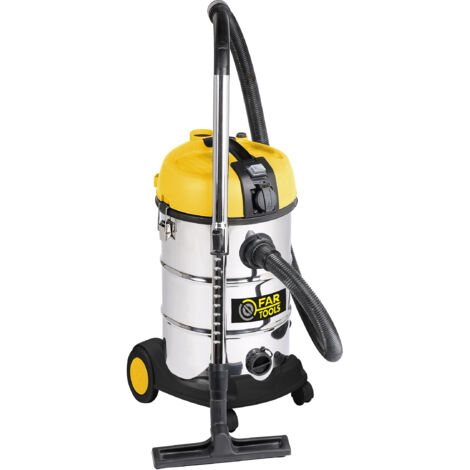 Fartools – Aspirateur plaque de plâtre NETUP 30P – 1200 W – Dépression 18 kPa – Cuve inox 30 L – Pour chantiers humides et poussières fines (1/10)