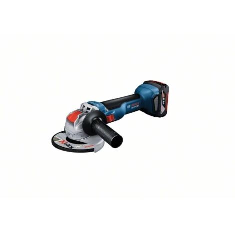 Meuleuse angulaire Bosch Professional X-LOCK GWX 18V-10 - 2 batteries 5,0Ah + chargeur GAL 1880 + L-BOXX