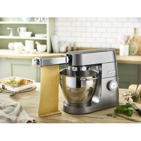 Kenwood – Laminoire à pâtes KAX980ME – Acier inoxydable – Variateur mécanique 10 positions – Pour lasagnes, raviolis, tagliatelles et spaghettis - AW20011034
