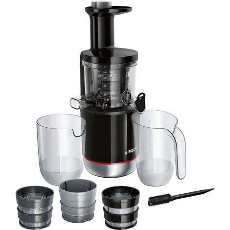 Extracteur de jus - BOSCH - MESM731M VitaExtract - Noir/inox - 150 W - 1 vitesse + reverse - syst. de sécurité sur le couvercle (1/10)