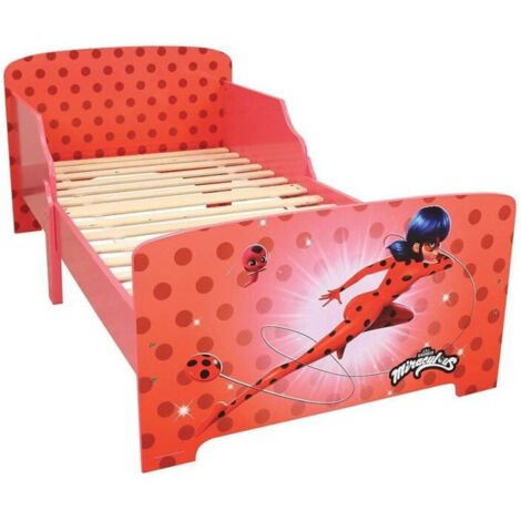 Fun house miraculous ladybug lit avec sommier a lattes 140x70 cm (1/4)