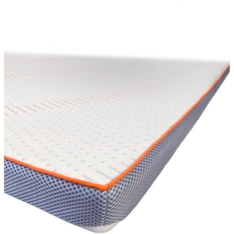 Dodo – Surmatelas en latex déhoussable 140 x 190 cm – Mousse viscoélastique à mémoire de forme – Confort optimal et soutien des points de pression (1/3)