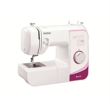 Machine à coudre mécanique 17 programmes – Griffes d'entraînement 6 – Longueur de point 4 mm – Poids 6,1 kg – Éclairage LED puissant – Brother - RL417