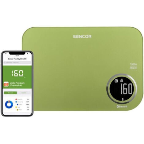 Sencor SKS 7070GG balance de cuisine vert citron 5 kg (1/5)