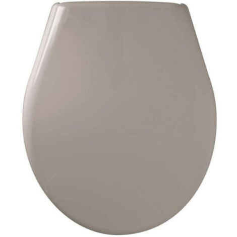 Abattant Marina Taupe - Polypropylene - Gelco - Déclipsable - Entraxe de fixation universelle (1/2)