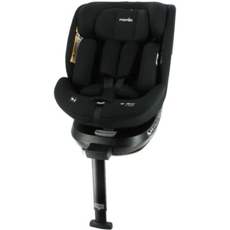 Siège auto isofix R129 – 40-150 cm – Dos à la route 40-105 cm – Têtière réglable – Inclinable – Pivotant 360° – Fixations Isofix – Nania