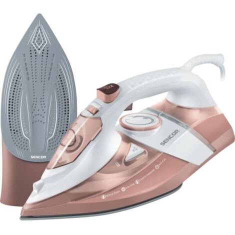 Sencor SSI 8300RS fer à vapeur blanc et rose 3200W (1/5)