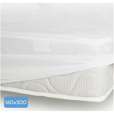Protege-matelas - 160 x 200 cm x 25 xm - 100% Coton - 170 G/M2 - LOVELY HOME (1/4)