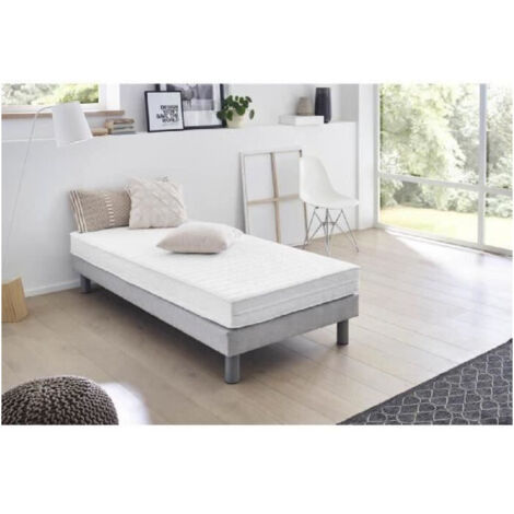 Les Tendances – Matelas mémoire de forme 90x190 cm V980T90190 – Épaisseur 20 cm – Face hiver en mousse mémoire 2 cm – Face été en fibres Climax (1/10)
