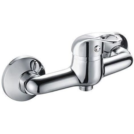 Mitigeur de douche - EDOUARD ROUSSEAU - Jocker - Design sobre - Poignée métal fine - Cartouche céramique Ø 35 mm - Chromé (1/2)