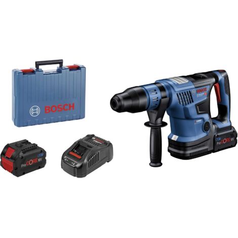 Perforateur SDS-Max Bosch Professional Biturbo 18V-36C GBH + 7J + 2 batteries Procore 5,5Ah + chargeur + Coffret - 0611915003
