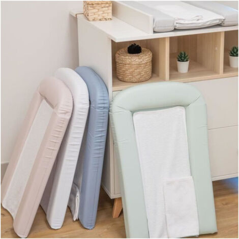 MATELAS a LANGER PVC AVEC 2 ÉPONGES AMOVIBLES/CONFORT 42x70 cm LILAS