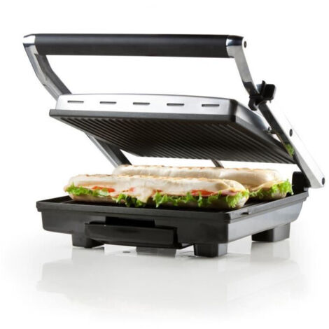 Gril électrique multifonction 2000W – Couvercle flottant pour cuisson homogène – Surface de cuisson 295 x 265 mm – Acier inoxydable – Domo - DO9135G