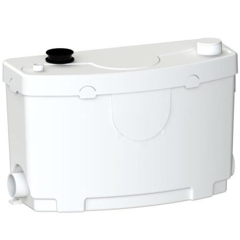 SFA – Pompe de relevage eaux grises – Station de relevage pour eaux usées – Évacuation jusqu'à 75°C – 3 entrées pour évier, lave-linge, douche