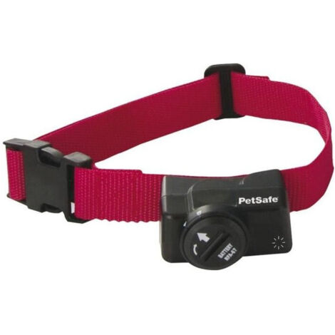 Collier anti-fugue rouge pour chien – 6 niveaux de correction réglables – Imperméable – Compatible avec système sans fil – Petsafe