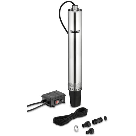 Karcher Pompe immergée BP6 Deep Well, pompe de puisage grande profondeur, hauteur d'extraction 55m, débit 5000 l/h, pression 5,5 bars, câble 30m (1/5)