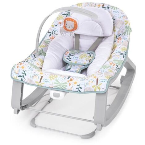 Transat bébé 3 en 1 INGENUITY Keep Cozy - Arc-en-ciel tropical - 3 positions : arche avec jouets amovibles, jusqu'à 18 kg