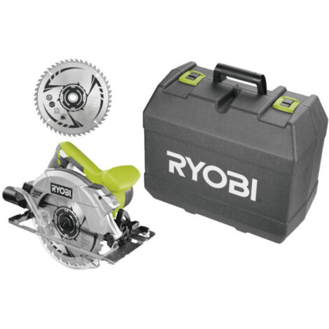 RYOBI Scie circulaire 1600W 66mm - 1 lame 48 dents - 1 lame 24 dents - RCS1600-K2B (1/4)