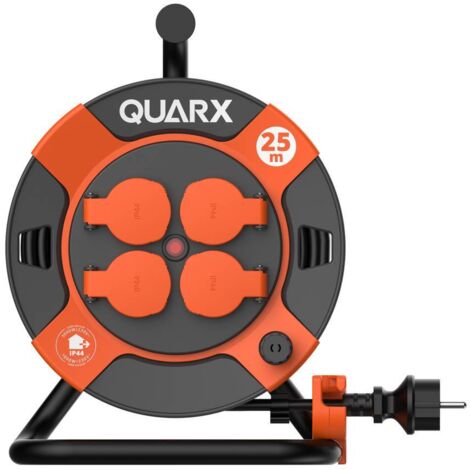 QUARX Enrouleur électrique Chantier H07RN-F 3G2,5mm2, 25 mètres (1/7)
