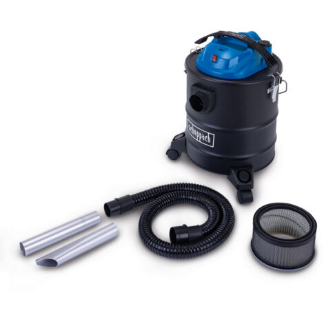 Scheppach Aspirateur à cendres électrique AVC25 – 1300 W – Aspirateur à cendres 3 en 1 – Bac de récupération 20 L – Puissance d’aspiration 20 kPa – Fonction nettoyage – Filtres et buses inclus