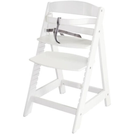 Chaise Haute Évolutive Sit Up III en Bois - ROBA - Réglable en Hauteur - Blanc (1/5)
