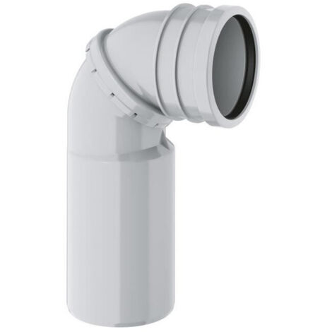 Grohe – Pipe d'évacuation WC orientable 90° – Coude en PVC pour réservoirs encastrés – Installation rapide avec système Rapid SL