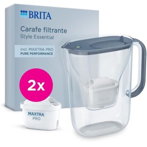 Brita Style Essential carafe filtrante bleu minéral 2,4L (1/5)