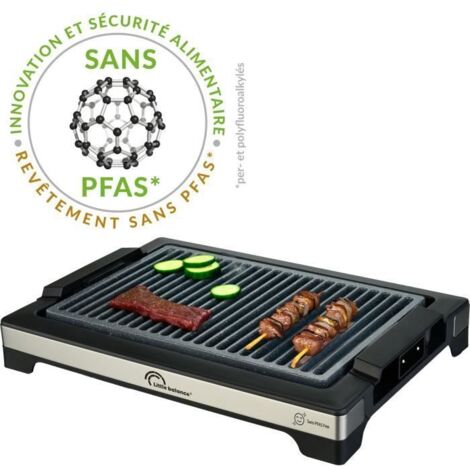 Barbecue électrique LITTLE BALANCE - Easy Nopifas - Surface de cuisson 38 x 25 cm - Revetement microcéramique sans PFAS - 2000W (1/5)