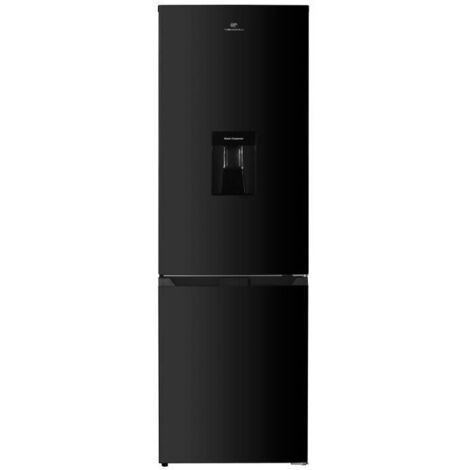 Continental Edison – Réfrigérateur congélateur bas 251L – Total No Frost – Noir – Classe D – L 55 cm x H 180 cm – Distributeur d'eau 2L - BAS 251 L
