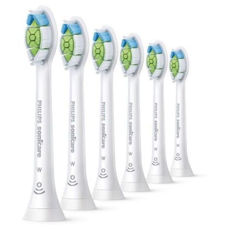Brossette dentaire Philips Sonicare HX6066/87 Optimal White Lot de 6 Tetes de brosse a dents (1/5)