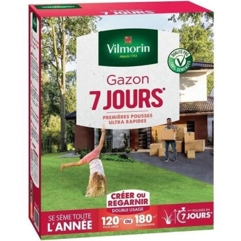 Gazon 7 jours - 3 kg Vilmorin (1/2)