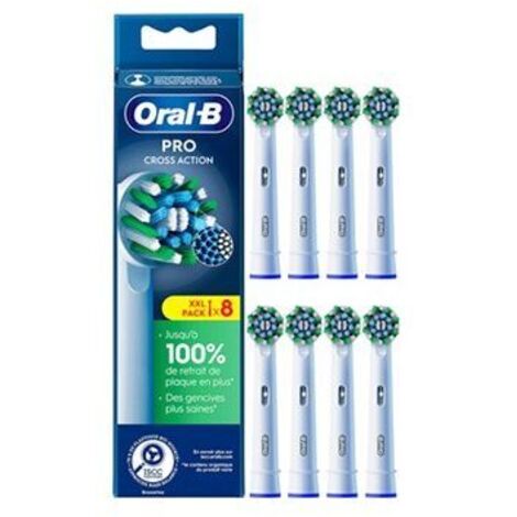 Brossettes - ORAL-B - Cross action - X-filaments (FR) x8