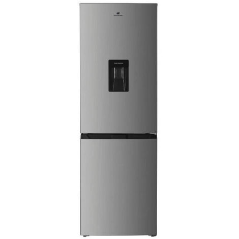 Continental Edison – Réfrigérateur congélateur bas 251L – Total No Frost – Inox – Classe D – Volume utile 180L réfrigérateur et 71L congélateur – L 55 cm x H 180 cm