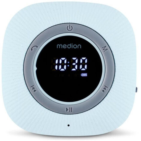 Radio de douche MEDION LIFE P66096 bleue FM Bluetooth 5.0 IPX6 écran LED 3 W (1/5)