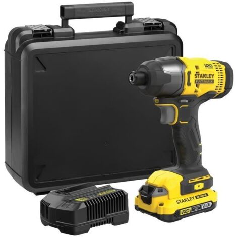 Visseuse a impact sans fil - 18V - STANLEY FATMAX V20 - SFMCF800D1K-QW - Brushless - 165Nm - batteries 2 Ah + chargeur 2 A (1/5)