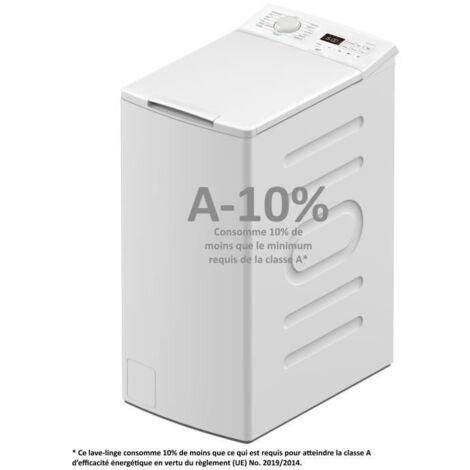 Continental Edison – Lave-linge top 7 kg – Classe énergétique E – 40 cm – 1200 trs/min – Moteur à induction – Design compact pour petits espaces (1/4)