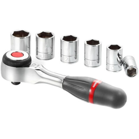 Coffret Cliquet 1/4 FACOM - R.360PACKPB (Livré avec 6 douilles 6 pans) (1/5)