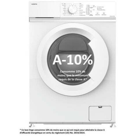 Oceanic – Lave-linge frontal 6 kg – Induction – 1000 trs/min – Moteur silencieux – Design blanc – 60 cm (1/3)