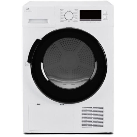 Continental Edison – Sèche-linge pompe à chaleur 8 kg CESL8PCWD – Classe D – 60 cm – Séchage respectueux des textiles délicats – Design blanc élégant