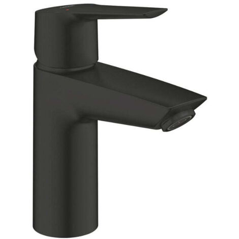 Grohe – Mitigeur de lavabo 235502432 noir mat – Monotrou – Hauteur 165 mm – Limiteur de débit 5,7 l/min – Système de vidage push-open (1/10)
