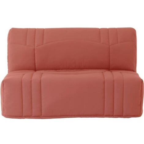 Banquette BZ DREAM en tissu coton terracotta – Couchage 140x190 cm – Dimensions L145 x P100 x H90 cm – Déhoussable et facile à entretenir (1/4)