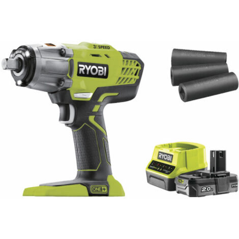 RYOBI Boulonneuse à chocs 18V One+ - batterie LithiumPlus 2.0Ah - chargeur R18IW3-120S