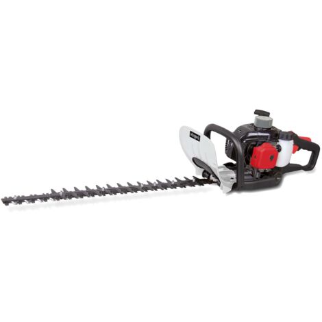 Scheppach Taille-Haies Thermique HTH250/240P - Moteur 2T 25,4cm3 - 700W - Longueur de coupe 600mm / Ø de coupe : 27mm - Poignée pivotante à 180° - Anti-vibrations & Frein de chaîne