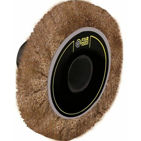 Fartools – Brosse en laiton 65mm – Épaisseur 10mm – Pour nettoyage surfaces délicates – Élimination rouille avant soudure – Conditionnement x1