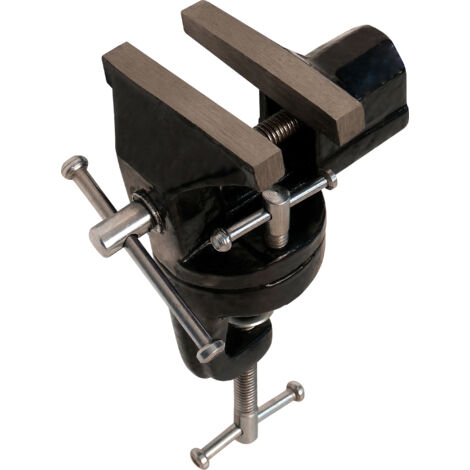 Fartools – Etau agrafe 70 mm en fonte – Ouverture jusqu'à 40 mm – Mâchoires acier démontables – Fixation rapide sur tables et établis
