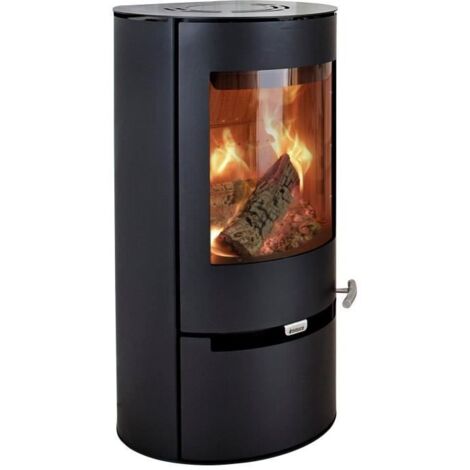 Poêle à bois 50292 – 6 kW – Évacuation des fumées arrière – Pour bûches jusqu'à 50 cm – Classe énergétique A – Aduro