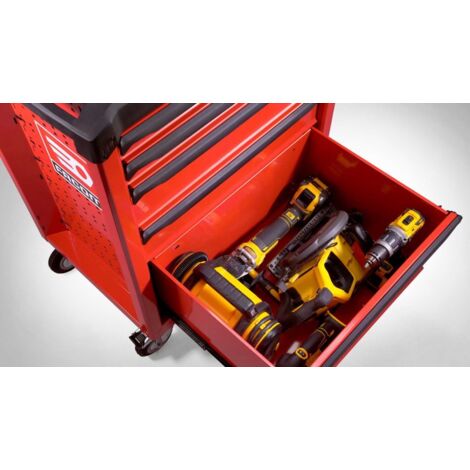 Facom – Servante d'atelier roulante 5 tiroirs – Charge maximale 800 kg – Dimensions utiles généreuses – Pour organisation efficace des outils