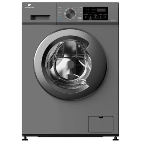Continental Edison – Lave-linge hublot 7 kg CELL712IS3 – Induction – 1200 trs/min – Silver – Silencieux et durable pour petites familles (1/5)