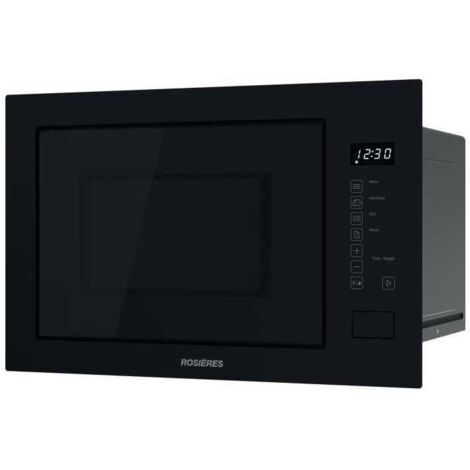 Micro-ondes Gril encastrable - ROSIERES - RO38FL7N25LWB - Noir - 25L - 59,5 x 36,8 x 38,5 cm